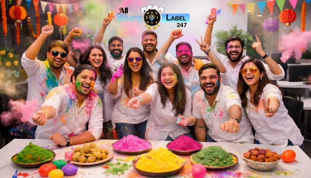 AllWhiteLabel247 Holi celebration